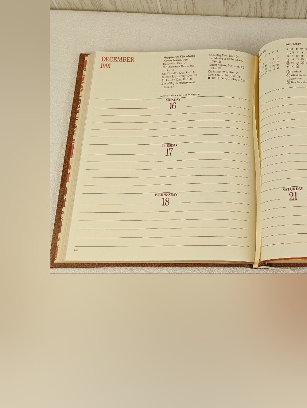 VTG 1991 MCI Appointment Book Journal Calendar Traces Of Adventure Planner. - Picture 9 of 14